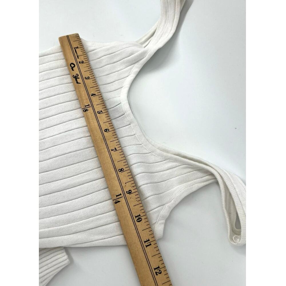 NWT Windsor Ribbed Knit Halter Midi Dress Size S White Vacation Resortwear - Picture 9 of 11
